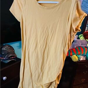 Casual Yellow Women's Dress